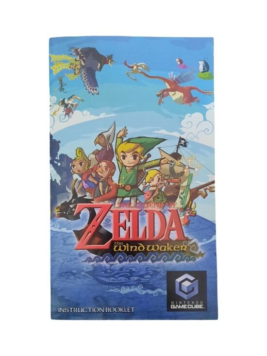 Nintendo The Legend of Zelda: The Wind Waker Instruction Booklet – Blue & Green